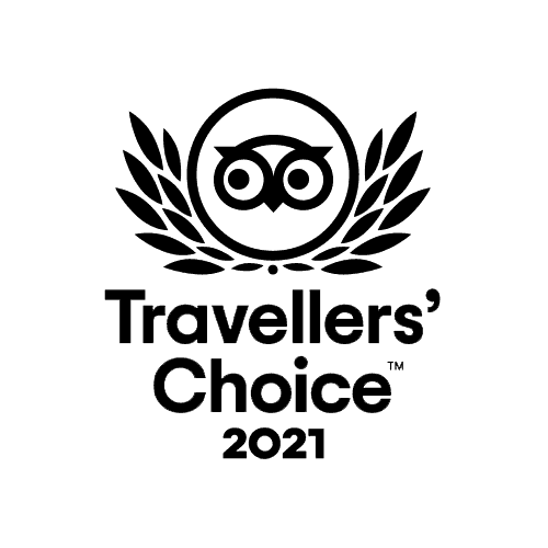 Selo de Premiação Travellers'Choice 2021 do Trip Advisor
